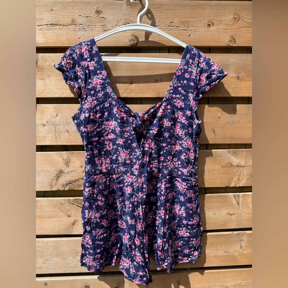 Kimchi Blue Floral Tie-Front romper